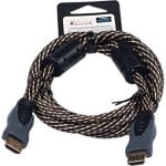HDMI-Kabel Libox 1,8 m Dreifachgeschirmt Gold