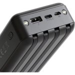 Powerbank Solar Setty 20.000 mAh con cables integrados y linterna LED