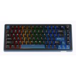 Teclado Ducky DKOKM2583-KYPTCOH1 mecânico sem fios RGB QWERTY azul preto