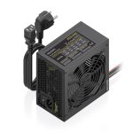 Fuente de Alimentación AISENS ASPC-500ATX-PSEBK 500W Certificação CE RoHS botão