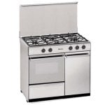 Fogão a gás Meireles 4 bocas forno 55L aço inoxidável
