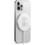Drahtloses Ladegerät Mayaxess MS-VIRT-12X MagSafe 15W Aluminium Weiß