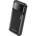 Bateria Externa Awei PA-90 10.000 mAh 22,5W Fast Charge USB-A/USB-C Preto