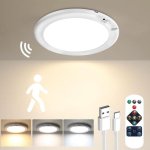 Plafon LED OVO 8000 mAh Capteur de Mouvement Magnétique Sans Fil Télécommande 3 Couleurs