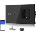 Interruptor inteligente OVO WiFi con enchufe EU 16A compatible Alexa Google