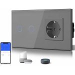 Interruptor inteligente OVO con WiFi, enchufe 16A EU compatible con Google Alexa y temporizador