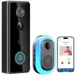 Interphone Vidéo WiFi OVO 1080p 130° Vision nocturne Audio bidirectionnel