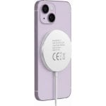 Kabelloses MagSafe Ladegerät 15W Mayaxess Aluminium Weiß