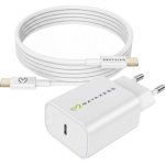 Caricatore Rapido Mayaxess SEK-VIRT 20W Bianco con Cavo USB-C 1m