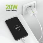 Caricatore Rapido 20W Mayaxess con Cavo USB-C 1m, Bianco