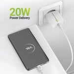 Caricatore Rapido USB Mayaxess Bianco 20W con Cavo USB-C 1m