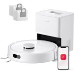Roborock Q7L5+ Set Robot aspirador con autovaciado 8000Pa antienredos AutoBoost alfombras blanco