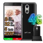 Artfone Smart500 4G 5" Android 12 Bouton SOS Base de Charge