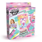 Kit Airbrush Art Canal Toys - Pulverisateur Electronique + 5 Pochoirs + 5 Marqueurs
