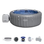 Spa Gonflable Bestway Lay-Z-Spa Santorini HydroJet Pro 10 Jets 180 AirJets 1190 L