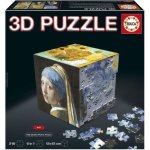 Puzzle 3D Educa Borras 6 in 1 216 pezzi Opere d'arte Base cubo