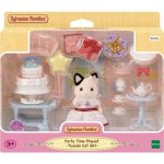 Sylvanian Families Set Chá Aniversário Rapariga Gato Bicolor 25 Acessórios