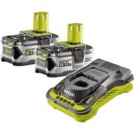 Akku-Set Ryobi ONE+ 2x18V 5.0Ah LithiumPlus + Ultra-Schnelllader RC18150