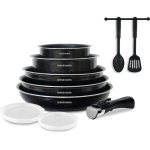 Arthur Martin 10-teilig Kochgeschirr Set Alu Antihaft Schwarz Matt