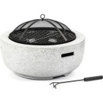 Feuerschale Fieldmann FZG 1030W Magnesit-Kalzinat Ø60 cm Chromrost