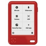 Carteira Crypto Ledger Nano G5 Vermelho Cerise Bluetooth 5.2 Ecra 2,76"