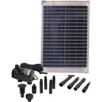 Solarkit Fontänenpumpe Ubbink SolarMax 1000 - 20W, 1350 l/h, Vulkandüse und Glockendüse
