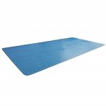 Bâche Solaire à Bulles Intex pour Piscine Ovale 4x2m, 120 Microns, Bleue