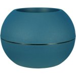 Blumenkasten Riviera Granit Boule blau 50 cm 18 l Doppelwand Granitoptik