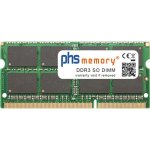 Mémoire RAM PHS-memory Terra 4GB DDR3 SO-DIMM 1333MHz LPDDR3 Noir