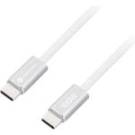 Câble USB-C Forcell 100W 1,2 m Charge Rapide Flexible Blanc