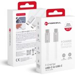 USB-C zu USB-C Kabel Forcell 60W 3A 1.2m Weiß