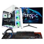 Desktop Nitropc Pack Extremo AMD Ryzen 7 7800X3D 32GB 2TB SSD RTX 5070 Windows 11 Branco