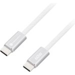 Cable USB-C à USB-C Forcell Cafule Color 60W 3A 1,2m Blanc