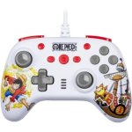 Manette filaire Konix One Piece pour Nintendo Switch et PC - Blanche