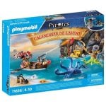 Calendario dell'Avvento Pirati Playmobil 71636 - Barca Fluttuante e Kraken