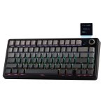 Teclado Aula F75 Max mecánico inalámbrico compacto 75% con pantalla TFT y RGB