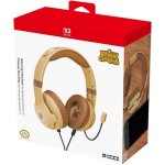 Casque HORI NSX-179E filaire pour Nintendo Switch, micro et contrôle volume, marron