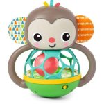 Sonoro Musical Bright Starts Grab & Giggle Monkey com Mais de 20 Sons e Luminoso