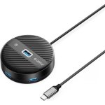 Hub Orico 4 portas 5 Gbit/s modelo YS1-C2 com USB-C e carga 10W