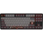 Teclado Fury magnético USA gris y negro con 24 meses garantía