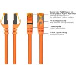 Cable de red Varia RJ45 Cat.7 S/FTP 2 m naranja