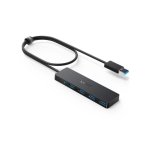 Hub Anker 4 ports 5 Gbps USB 3.2 Gen 1 A7516016 câble rond noir
