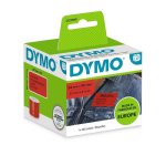 Étiquettes Autoadhésives DYMO Rouges Amovibles 101 x 54 mm