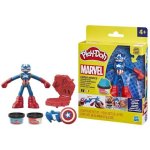 Set de Plastilina Play-Doh Marvel Capitán América Escudo Estampador