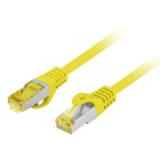 Netzwerkkabel Lanberg PCF6A-10CU 2 m Cat6a S/FTP RJ-45 gelb