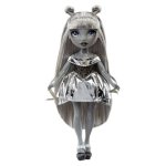 Boneca MGA Shadow High Luna 28 cm Articulada Cabelo Prata Vestido Metálico