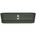 Vaso Elho Greenville Ovale 50 cm Nero Opaco Resistente Gelo