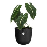 Vaso da interno Elho Jazz Rond Nero Ø26 H24 100% plastica riciclata