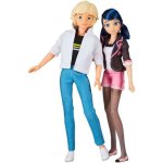 Pack 2 Poupées Articulées Bandai Miraculous 26 cm Marinette Adrien Vêtements Kwami