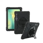 Hülle Mobilis 072006 Galaxy Tab S10 FE/S9 FE silikon schwarz mit Schulterriemen